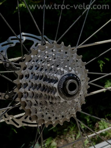 Paire de roues Shimano WH-RS171 Disc + pneumatiques, disques et cassette - 8