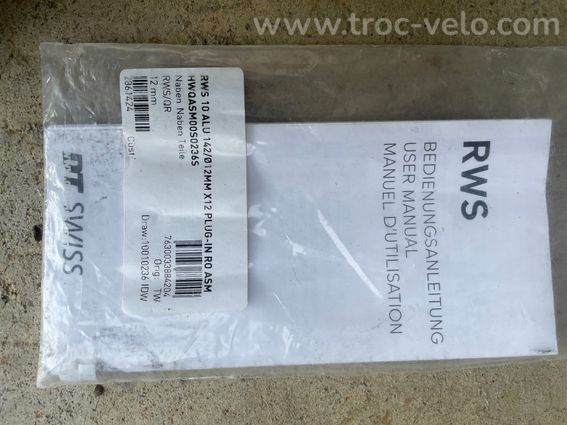 Axe traversant dt swiss 12/142