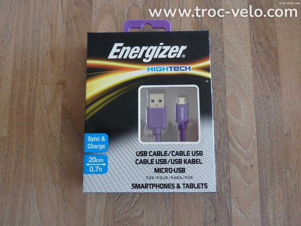 Cables usb energizer . 20 cm . - 1