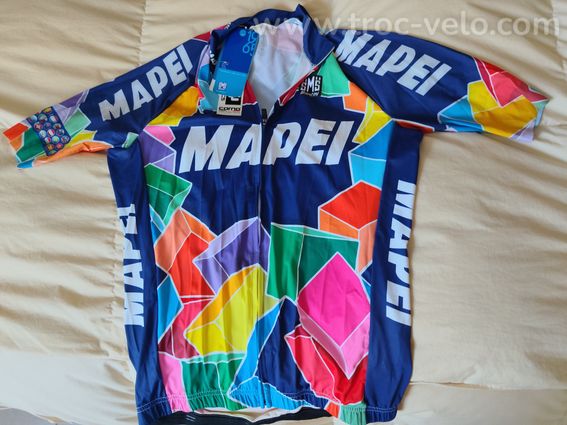 maillot de vélo collector neuf équipe Mapei  Marque Santini T xl   - 2