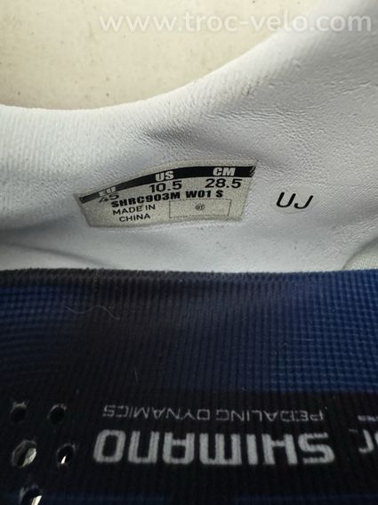 Chaussures route Shimano S-Phyre – taille 45 (US 10.5 / 28,5 cm) - 2
