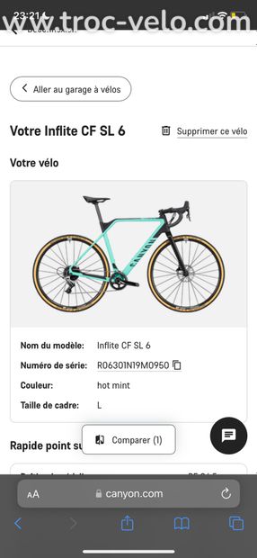 Cyclo cross canyon cf sl 6 - 1