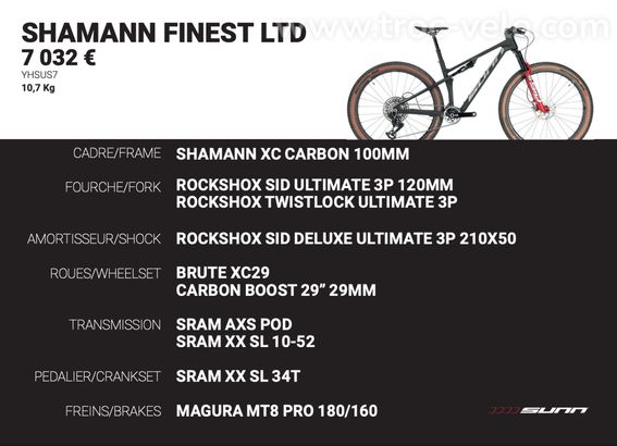 VTT SUNN SHAMANN XC Finest LTD 2026, édition limitée.  - 4