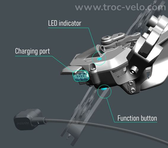 Cable de Charge Batterie DI2 Interne SHIMANO EW-EC300 - 12 vitesses - 5