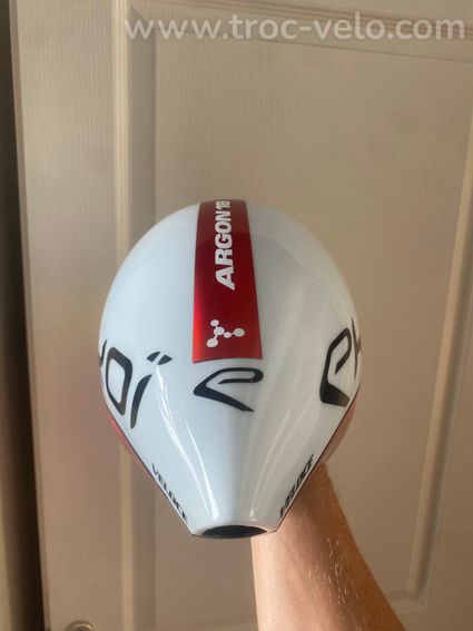 Casque aéro EKOI Véloce édition limitée rouge et blanc taille M (55-59cm) - 4