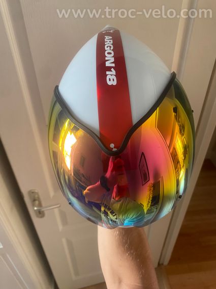 Casque aéro EKOI Véloce édition limitée rouge et blanc taille M (55-59cm) - 6