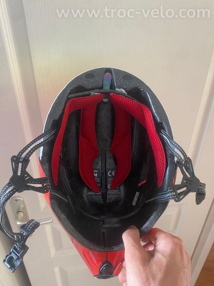 Casque aéro EKOI Véloce édition limitée rouge et blanc taille M (55-59cm) - 7