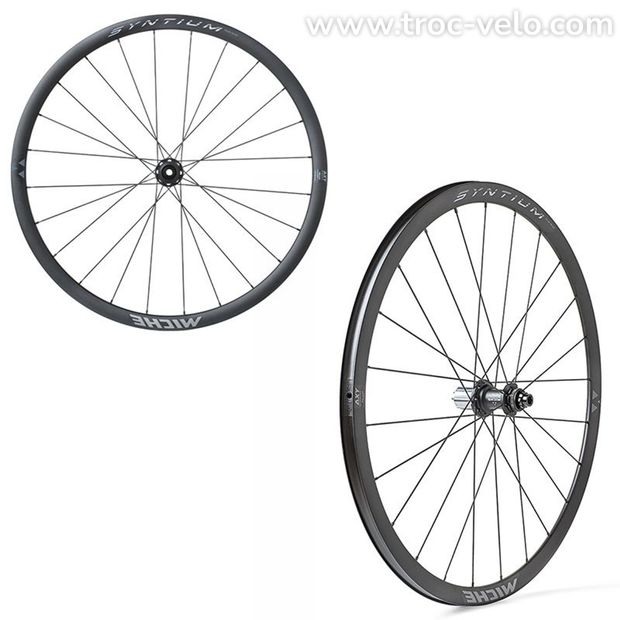 PAIRE DE ROUES MICHE SYNTIUM AERO DISQUE CENTERLOCK TUBELESS READY - 1