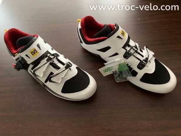 Chaussures MAVIC PRO ROAD blanches - 1