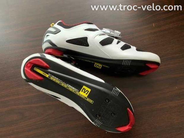 Chaussures MAVIC PRO ROAD blanches - 3