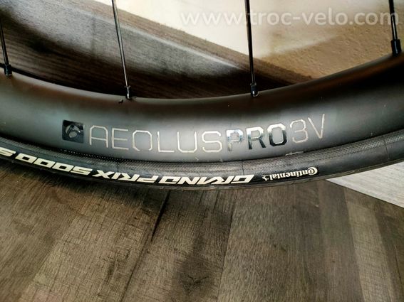 Roues aeolus BONTRAGER PRO 3V carbone + pneus Continental GP 5000 TR - 2