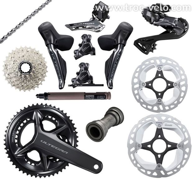 Groupe complet neuf Shimano Ultegra Di2 R8170 2x12 Disc - 1