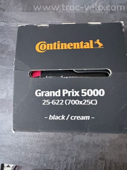 Pneu continental GP5000 crème 25mm neuf - 3
