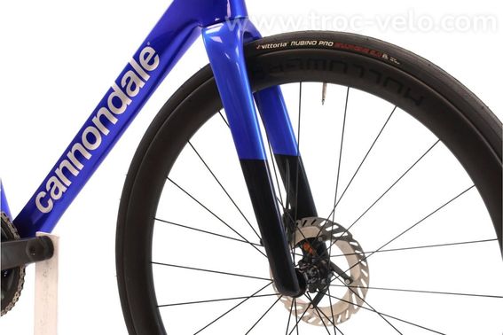Produit Reconditionne Cannondale Supersix Evo Di2 12v Bleu Velo De Route Tres Bon Etat - 5