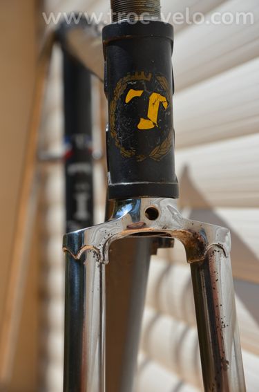 Cadre et fourche de vélo de course vintage Tinazzi – Tubes Super Vitus 971 - 3