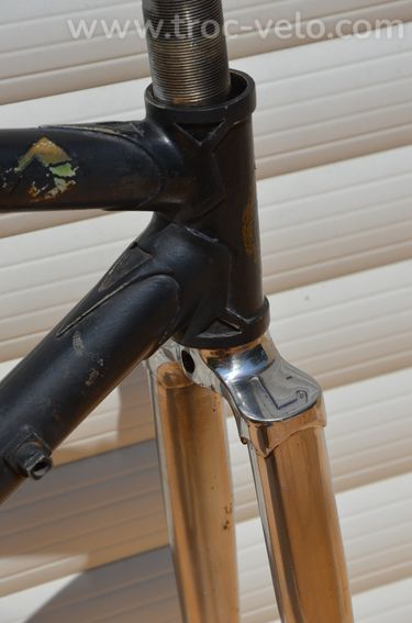 Cadre et fourche de vélo de course vintage Tinazzi – Tubes Super Vitus 971 - 4