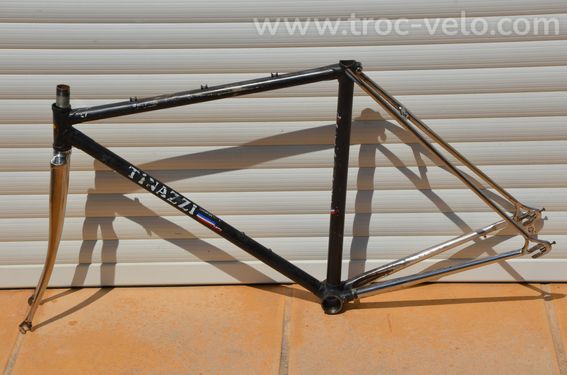 Cadre et fourche de vélo de course vintage Tinazzi – Tubes Super Vitus 971 - 11
