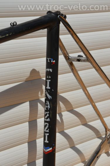 Cadre et fourche de vélo de course vintage Tinazzi – Tubes Super Vitus 971 - 13