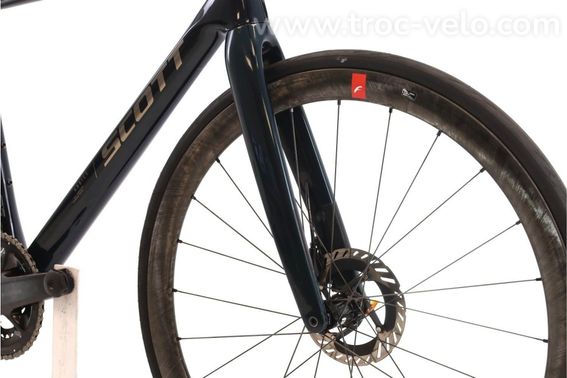 Produit Reconditionne Scott Addict 20 Di2 12v Bleu Velo De Route Tres Bon Etat - 5