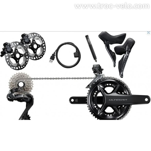 Groupe Shimano ultegra Di2 R8100 disc 2x12v  - 1