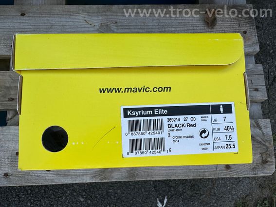 Chassure MAVIC Ksyrium Elite - Etat neuf - 2