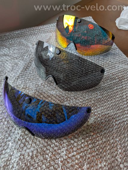 Casque route EKOI L (59/61) + 3 magnetic visors iridium