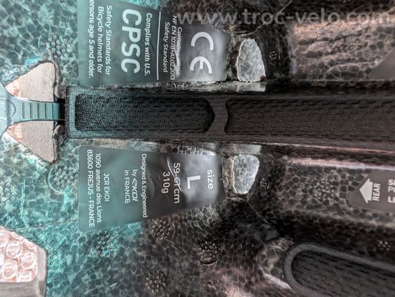 Casque route EKOI L (59/61) + 3 magnetic visors iridium - 8