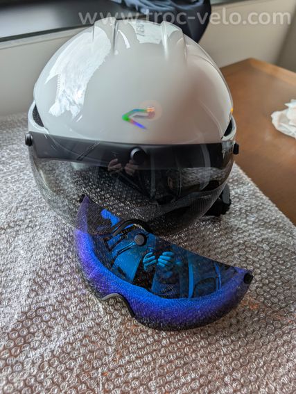 Casque route EKOI L (59/61) + 3 magnetic visors iridium - 11