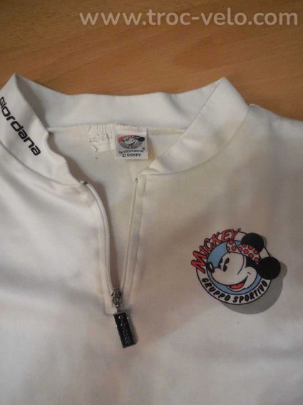 MAILLOT POIDS ROUGES  GIORDANA POUR  DYSNEY MICKEY RARE + SACOCHE TDF - 4