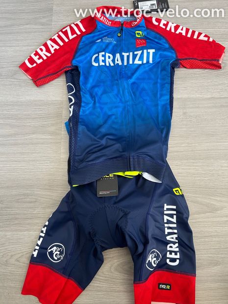 Vraie tenue pro ALE Ceratizit 2024 cuissard TL maillot TM - 1