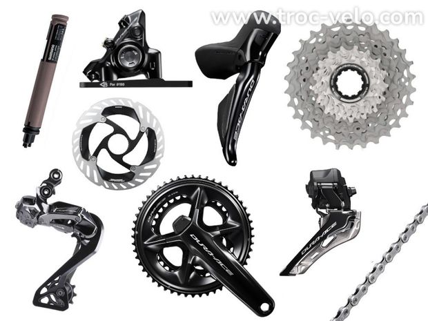 Groupe Shimano Dura-Ace Di2 R9270 Power Meter 2x12 - 1