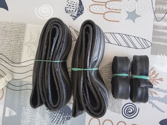 2 Pneus slick hutchinson+2 ch à air pour 26 pouces 2,00x 1.00 - 2