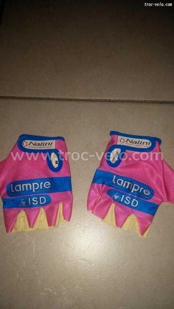 Tenue vélo cycliste gants lampre pro neuf.  - 1