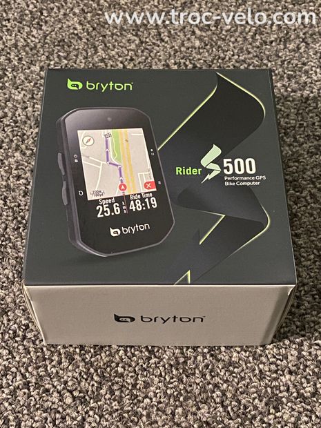 Compteur GPS vélo tactile couleur BRYTON RIDER S500 neuf - 1