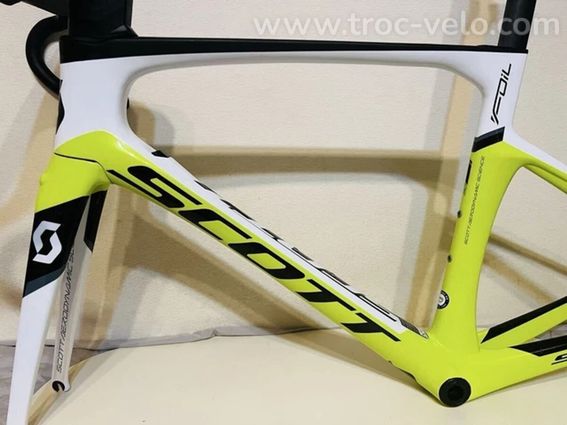 Cadre vélo de route Scott Foil Carbon taille 52 S avec guidon intégré OCCASION