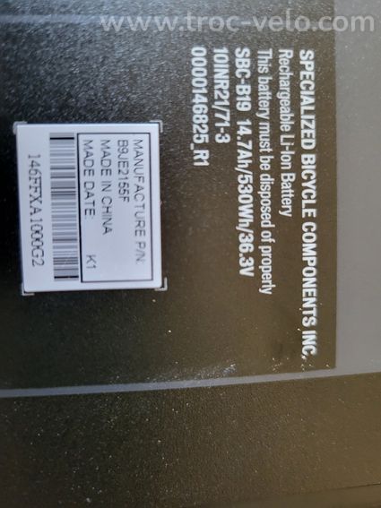 batterie Spécialized Terro 530w - 2