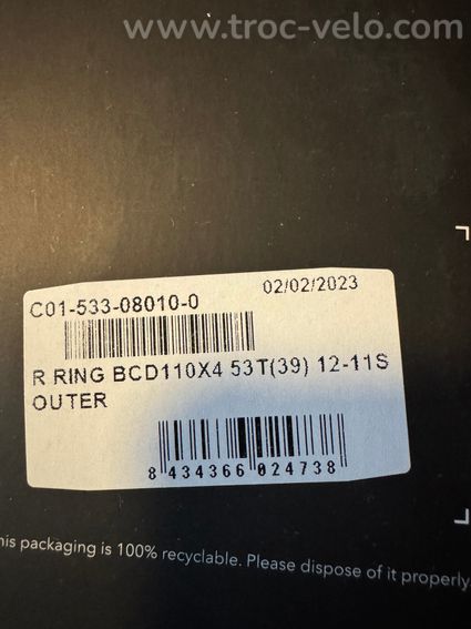 Plateaux rotor 53-39 / 11-12 BCD110 - 4