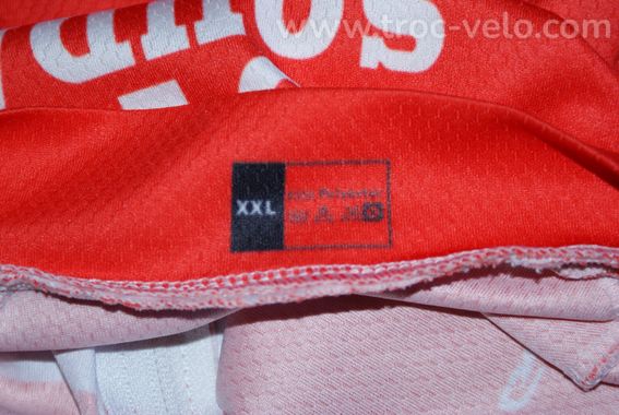 Maillot vélo manches longues - team "LOTTO SOUDAL" - taille xxl - rouge/blanc/noir - 3