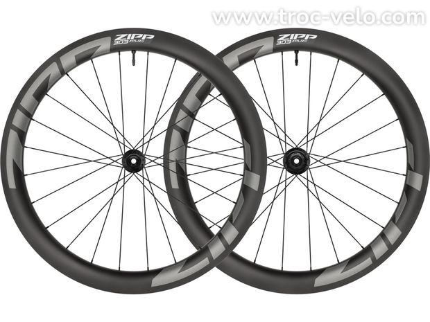 Roues gravel en carbone ZIPP 303 XPLR S 54mm disques tubeless noires 2025 - 1