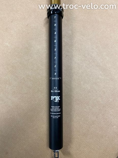 Tige de selle Fox Transfer Factory 31.6 200mm - 2