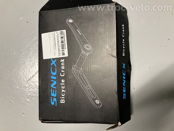 Pédalier 165mm axe 24mm interface 3 vis - 3