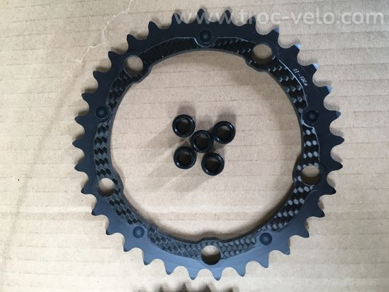 Plateaux Carbon Ti  46 X 33 Sram AXS 110 bcd - 3