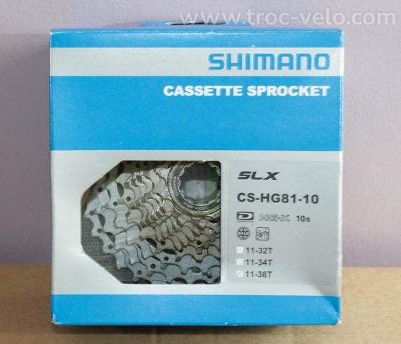 SHIMANO Cassette SLX CS-HG81 10V 11-36T Neuve - 3