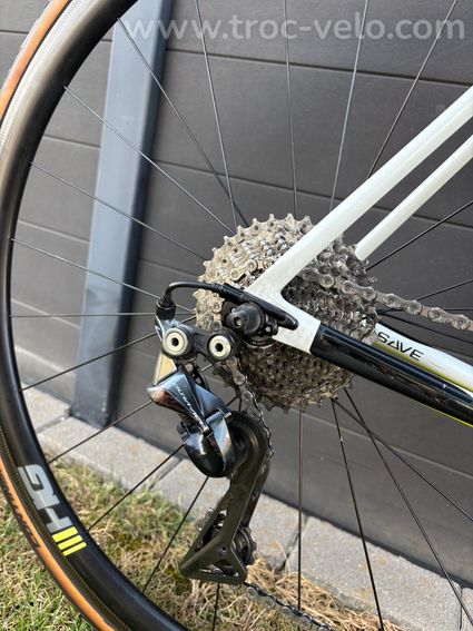 Cannondale SuperSix EVO Dura-Ace Shimano Dura-Ace 11V 700 mm Blanc Cashmere Vert Volt 2019 - 5