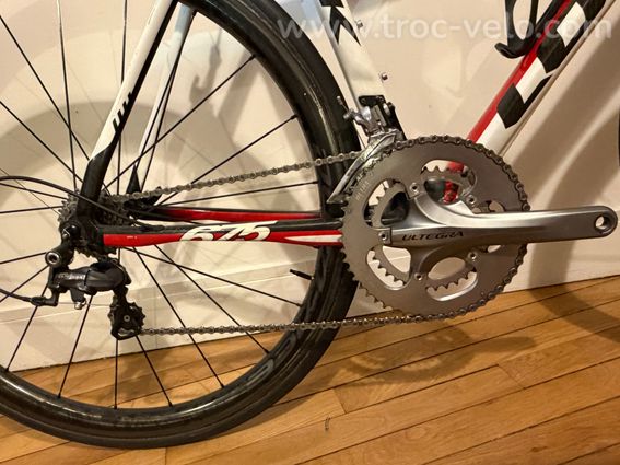 Vélo de route Look HSC 675 carbone – Shimano Ultegra 10v – roues carbone – taille M - 8