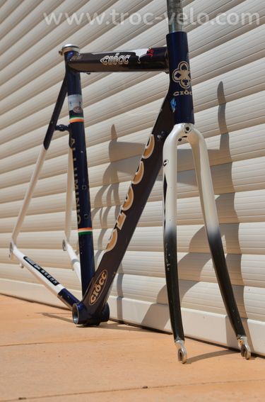 Cadre et fourche de vélo de course vintage Ciocc New Age aluminium 7005 Columbus Zonal. - 2