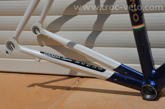 Cadre et fourche de vélo de course vintage Ciocc New Age aluminium 7005 Columbus Zonal. - 7