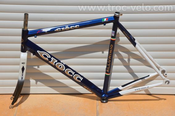 Cadre et fourche de vélo de course vintage Ciocc New Age aluminium 7005 Columbus Zonal. - 9