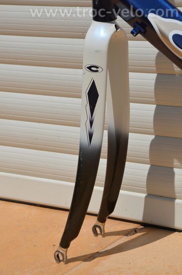 Cadre et fourche de vélo de course vintage Ciocc New Age aluminium 7005 Columbus Zonal. - 12