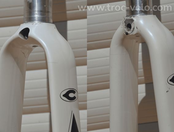 Cadre et fourche de vélo de course vintage Ciocc New Age aluminium 7005 Columbus Zonal. - 15